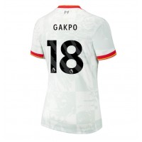 Camiseta Liverpool Cody Gakpo #18 Tercera Equipación Replica 2024-25 para mujer mangas cortas